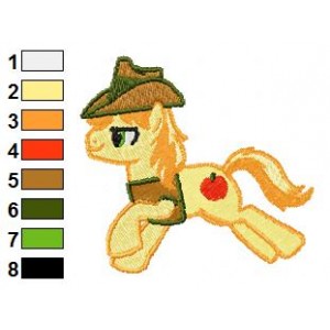 Braeburn Running My Little Pony Embroidery Design